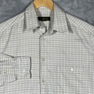 Ermenegildo Zegna Men's Long Sleeve Button Up Shirt Classic Check Size M  Italy